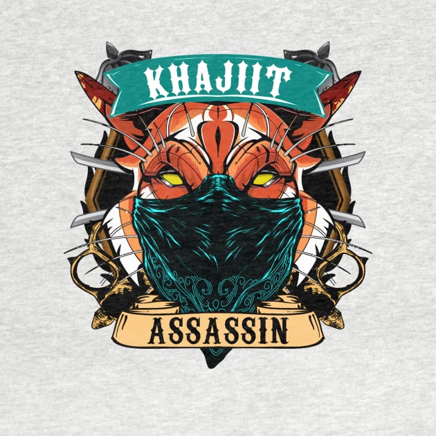 KHAJIIT ASSASSIN by theanomalius_merch